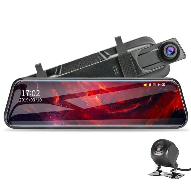 10-inch Touch Screen Front & Back Car Dash camera + 32 GB memory Dash camera ShopRight 