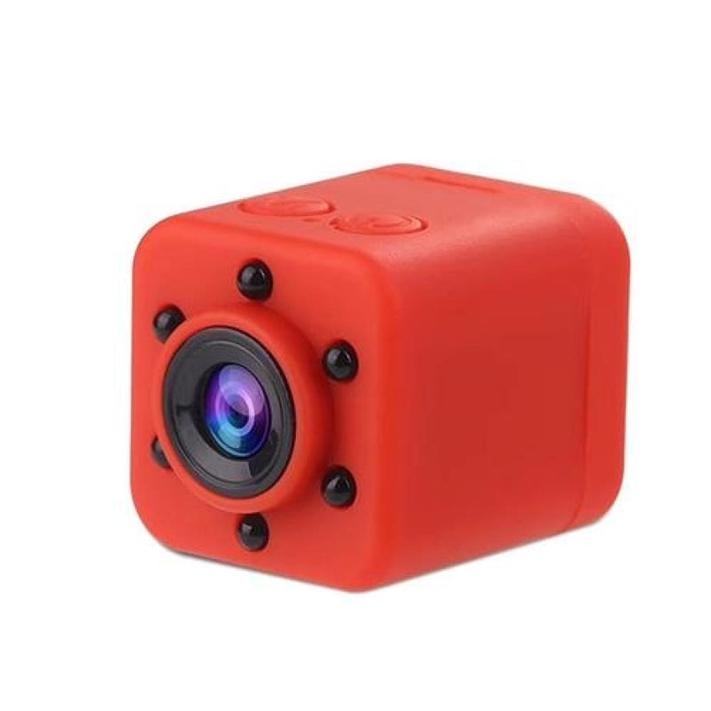 1080p mini camera portable night vision motion - red / other