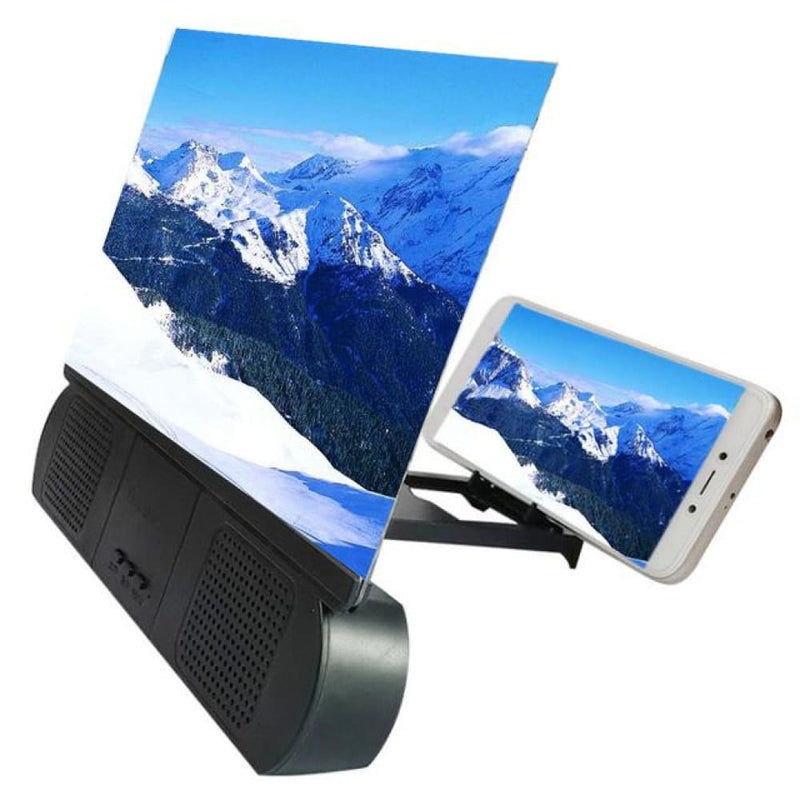 12 portable screen magnifier with bluetooth speaker - 