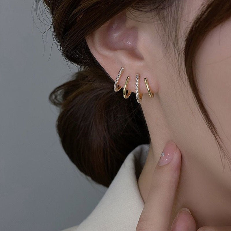 Four Prong Ear Earrings