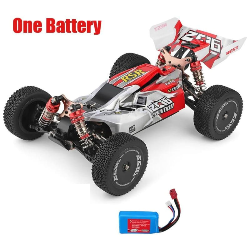 2.4G Racing RC Car 4WD High Speed 60km/h - red 1 battery