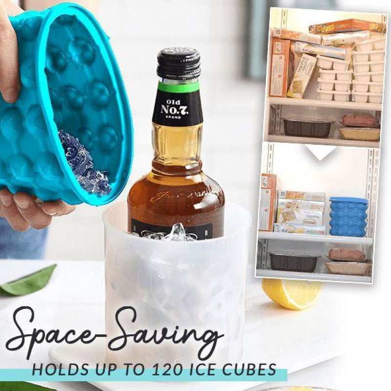 2-in-1 silicone ice cube maker - kitchen