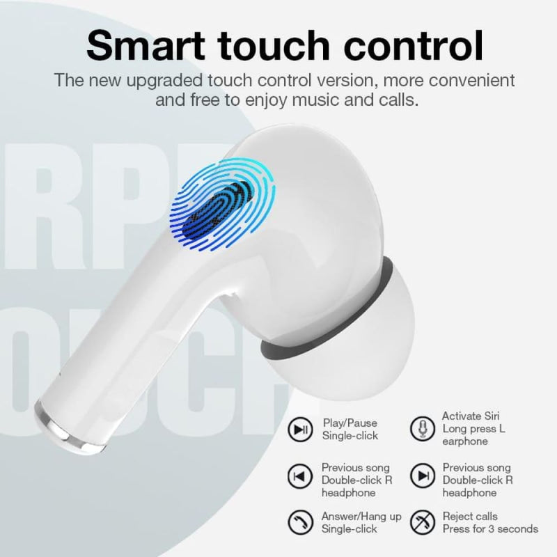 2020 High Quality Bluetooth Earphone Wireless Headphones Earbuds Stereo Headset (white) - ELECTRONICS-HEAVEN