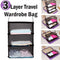 3-layer travel wardrobe bag - home storage & organization