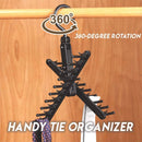 360° rotating cross shaped tie hanger - home storage & 