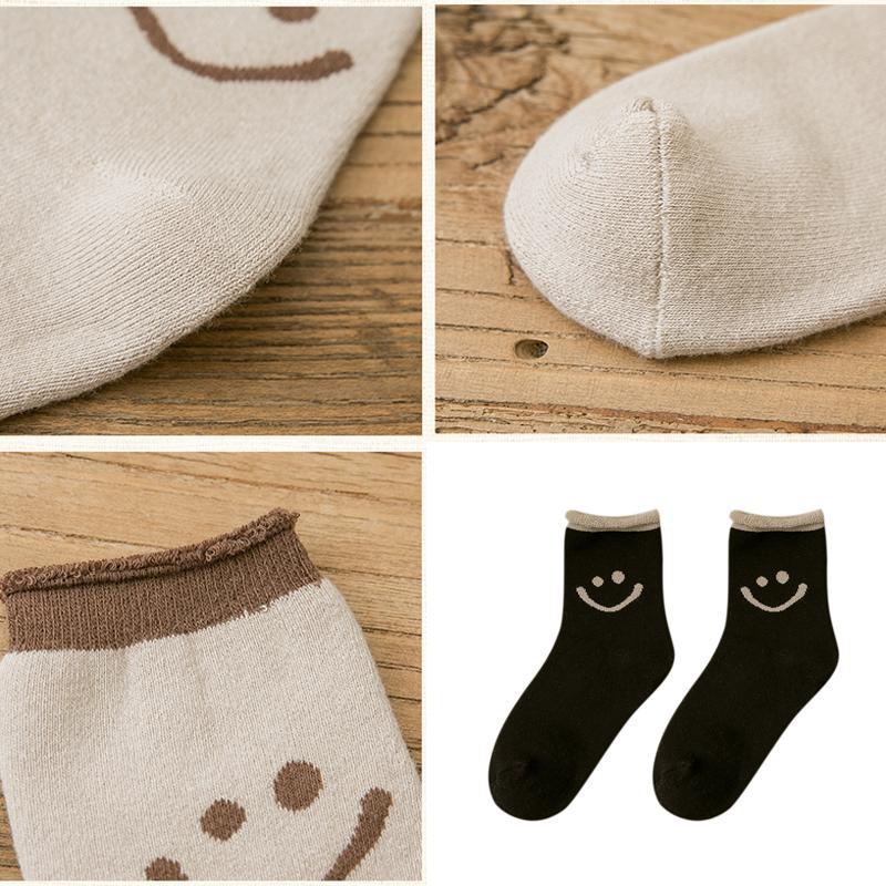 Juicecat™ Lovely Smile Face Cotton Socks