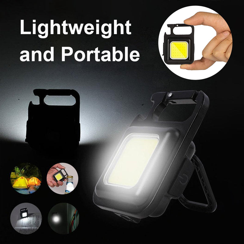 Outdoor USB Mini Alloy Keychain Light Home Emergency Night Light Car Repair Light Camping Light