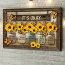 Butterfly Sunflowers Wall Art
