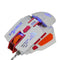 7d buttons 4000dpi optical wired gaming mouse - white - 