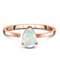 Adjustable opal ring - emerge - 14kt rose gold vermeil / s -