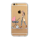 Animals/cartoons transparent iphone case - style 1 / for 