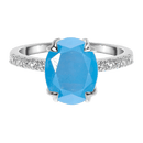 Aquamarine ring - harlow - aquamarine ring