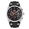 Arsenal Military Black Silicone Watch - Silver Red
