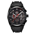 Arsenal Military Black Silicone Watch - Black Red