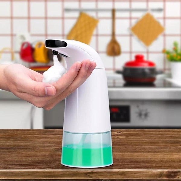 Automatic Foam Soap Dispenser Touchless Infrared Sensor Kitchen Bathroom Hand Wash Dispensador Jabon (250ml) - ELECTRONICS-HEAVEN