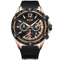 Benzel Sports Silicone Watch - Black Gold