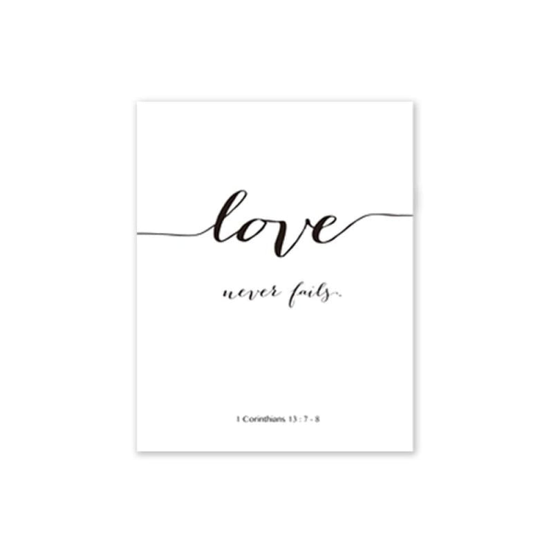 Bible verse canvas painting - s / style 02