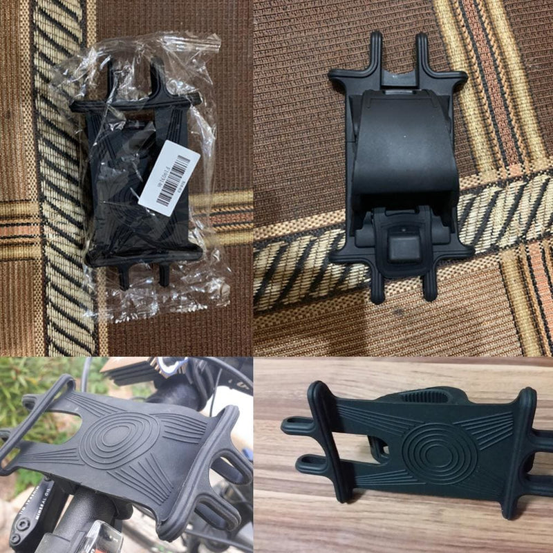 Bike Phone Holder Silicone Adjustable Pull Button Anti-shock Phone Holder Mount Bracket Fork For Bicycle Phone Holder Phone - ELECTRONICS-HEAVEN