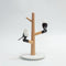 Bird’s Lamp - White base + Beech wood / USA - Table Lamp