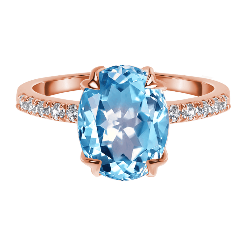 Blue topaz ring - harlow - blue topaz ring