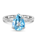 Blue topaz ring - nymph - 925 sterling silver / 5 - blue 