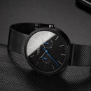 Bluer Black Stainless Steel Watch