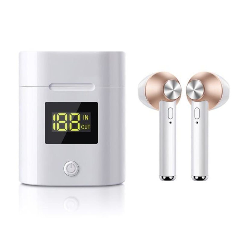 Bluetooth Earphone, Earbuds With Led Power Display Bluetooth Earphone, Earbuds ELECTRONICS-HEAVEN Gold 