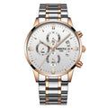 Brons Chronograph Stainless Steel Watch - Silver Gold