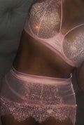 Camila - sparkling 2 piece set - s / pink - lingerie