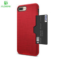 Card slot iphone case - red / for iphone 7