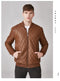 Casual businessmen stylish men’s leather jacket