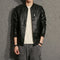 Casual mens leather jacket