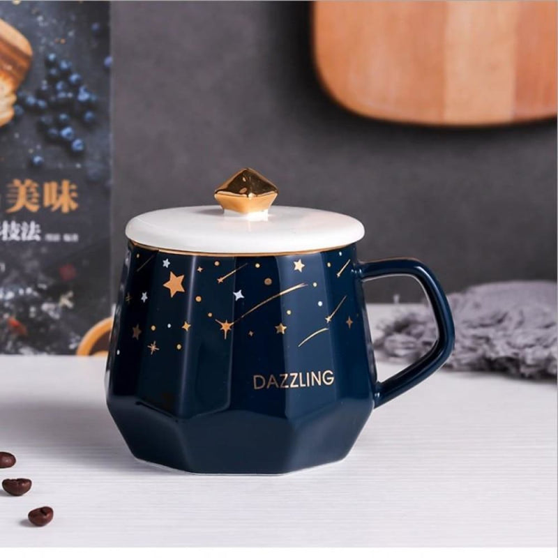 Ceramic Retro Coffee Cup Mug - 400-600ml / Orange