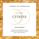 Citrine necklace sway - november birthstone - citrine 