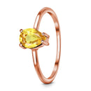 Citrine ring - yonder glow - citrine ring