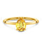 Citrine ring - yonder glow - 14kt yellow gold vermeil / 5 - 