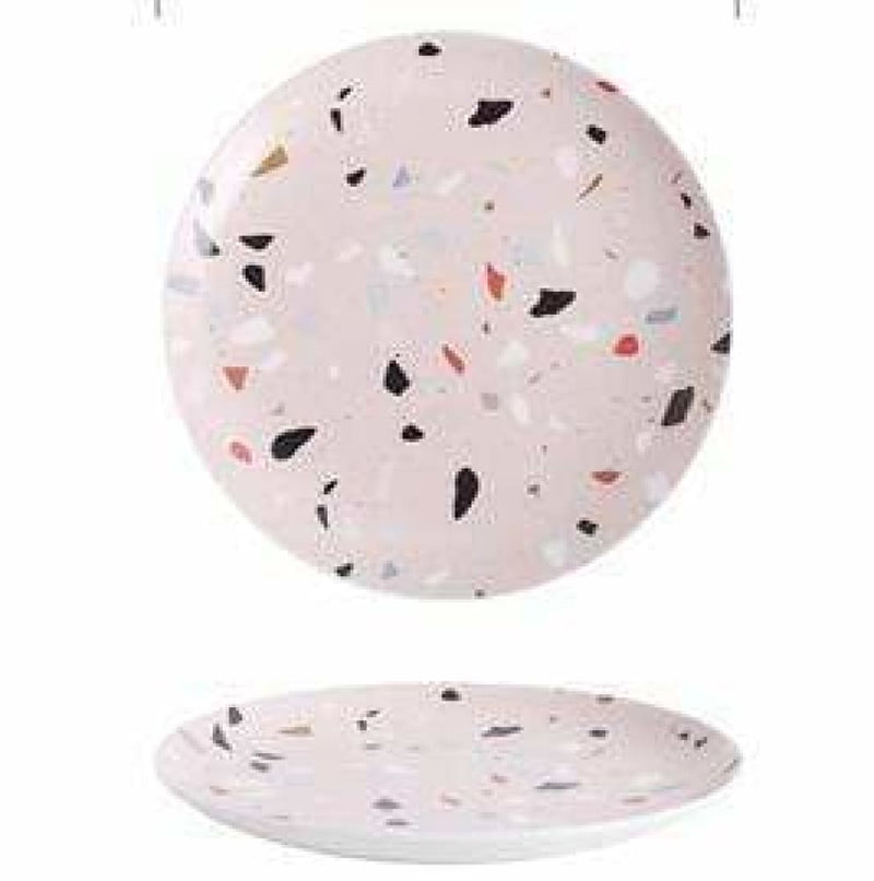 Confetti plate collection - pale pink / regular - plates