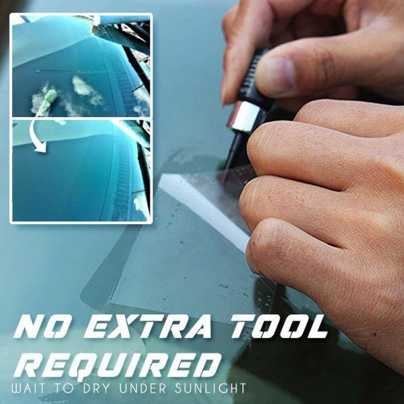 Crackflix™ windshield repair agent - car