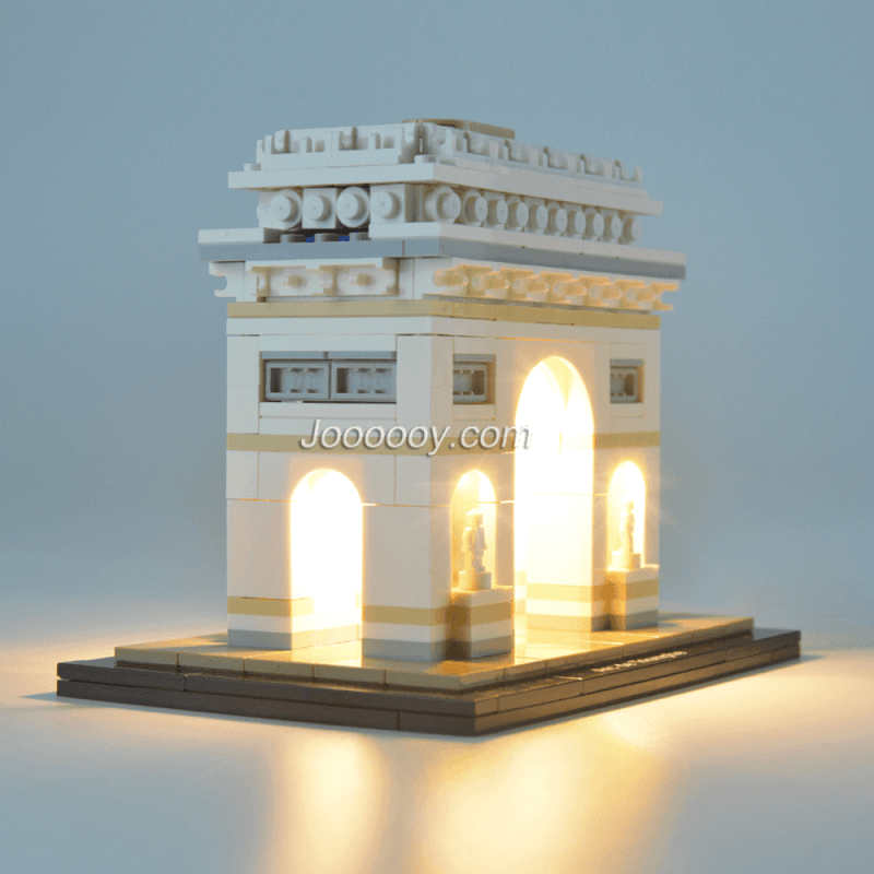 Diy led light up kit for architecture arc de triomphe 21036