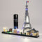 Diy led light up kit for architecture skyline paris 21044
