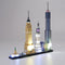 Diy led light up kit for architecture：new york city 21028