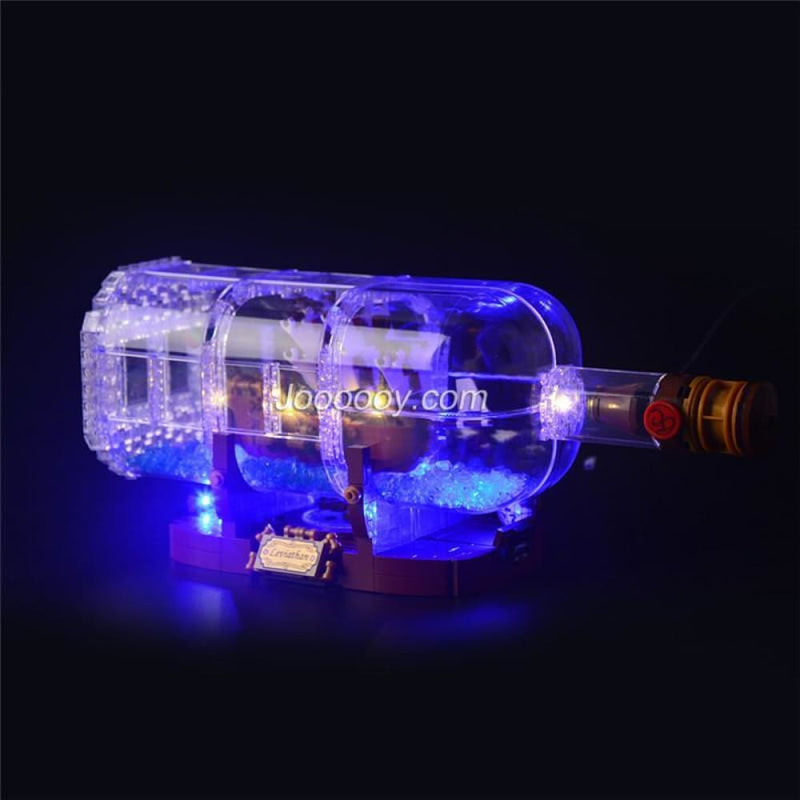Diy led light up kit for ship in a bottle 21313