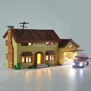 Diy led light up kit for the simpsons house 71006