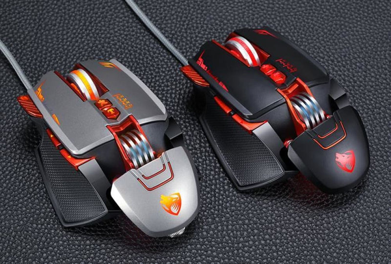 Dragon v9 8 buttons dpi adjustable led pro gaming mouse - 