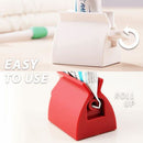 Easy-squeeze toothpaste holder - home storage & organization