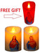 Electric led christian candles jesus christ virgin marry 