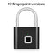 Electronic Fingerprint Lock, padlock, Keyless USB Rechargeable Door Lock Electronic Fingerprint Lock, padlock ELECTRONICS-HEAVEN Black 