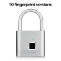 Electronic Fingerprint Lock, padlock, Keyless USB Rechargeable Door Lock Electronic Fingerprint Lock, padlock ELECTRONICS-HEAVEN Silver 