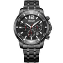 Epic Stainless Steel Chronograph Watch - Black