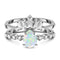 Essence ring & sovereign band - 925 sterling silver / 5 - 